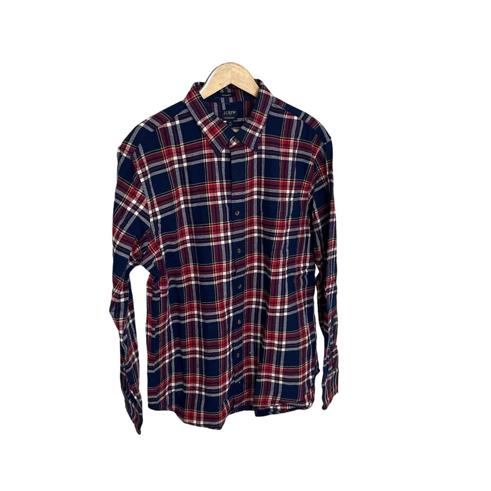 J. Crew Men's Classic Plaid Flannel Shirt - BU178 - Size XL NWT